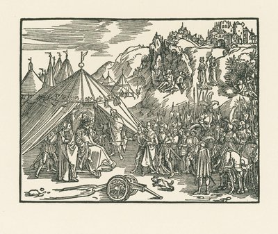 Judith förs till Holofernes läger av Albrecht Dürer or Duerer