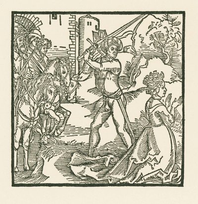 Kung Jehu låter halshugga sin hustru Isebel av Albrecht Dürer or Duerer