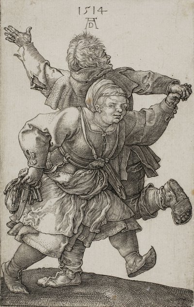 Bondepar som dansar, 1514 av Albrecht Dürer