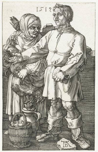 Bondepar på marknaden av Albrecht Dürer or Duerer