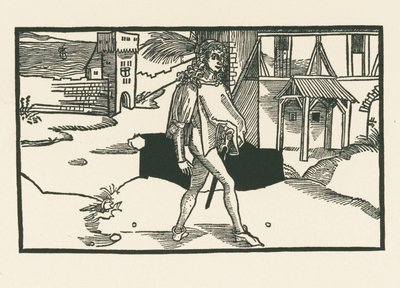 Phaedria, ca 1492-93 (träsnitt) av Albrecht Dürer or Duerer