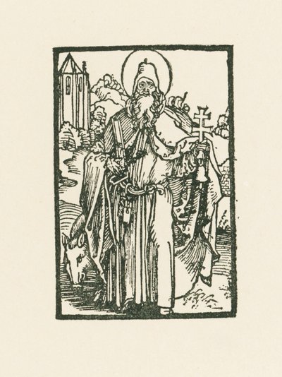Sankt Antonius den store av Albrecht Dürer or Duerer