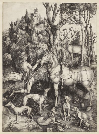 Saint Eustace, ca 1501 av Albrecht Dürer