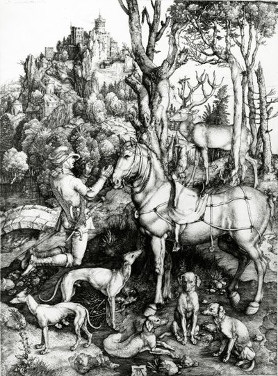 St Eustace av Albrecht Dürer