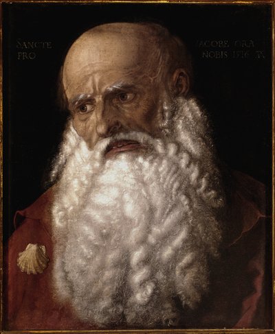 St James, son till Zebedeus (oljeduk av Albrecht Dürer