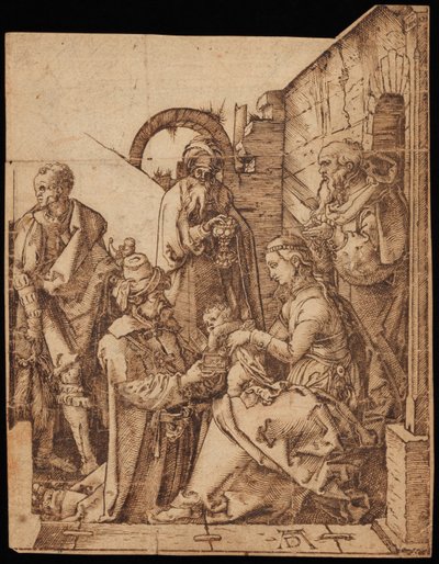 Tillbedjan av Magi av Albrecht Dürer