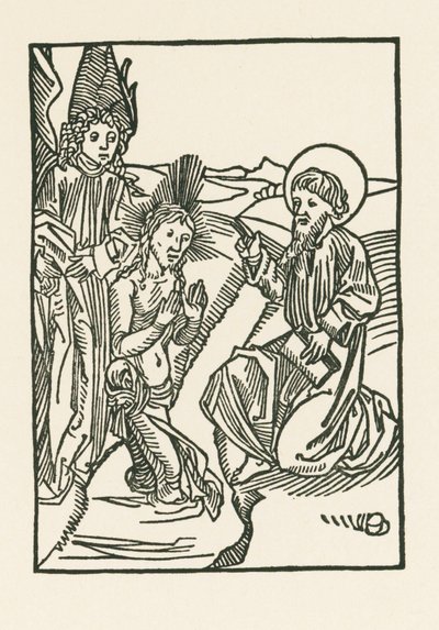 Kristi dop i Jordanfloden av Albrecht Dürer or Duerer