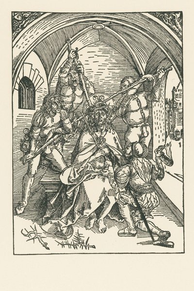 Törnekroningen, ca 1500 (träsnitt) av Albrecht Dürer or Duerer
