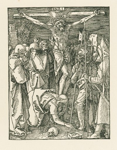Korsfästelsen, ca 1509 (träsnitt) av Albrecht Dürer or Duerer