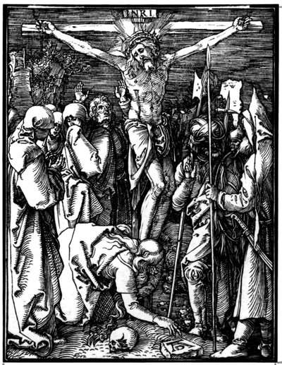 The Crucifixion, från The Small Passion, c.1509-11 (träsnitt) av Albrecht Dürer