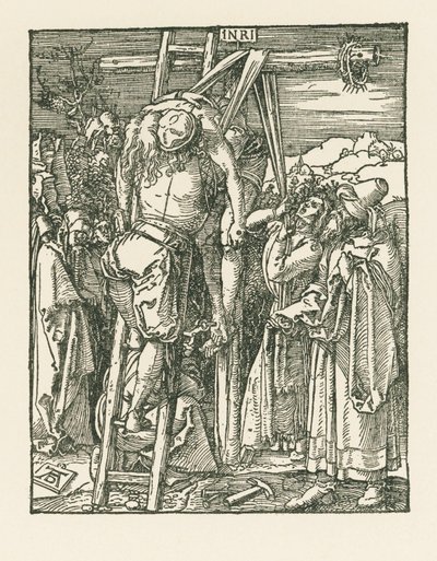 Nedtagningen från korset, ca 1509-10 (träsnitt) av Albrecht Dürer or Duerer