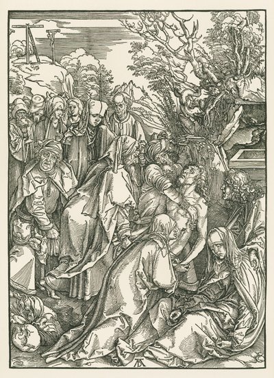 Gravsättningen, ca 1496-97 (träsnitt) av Albrecht Dürer or Duerer