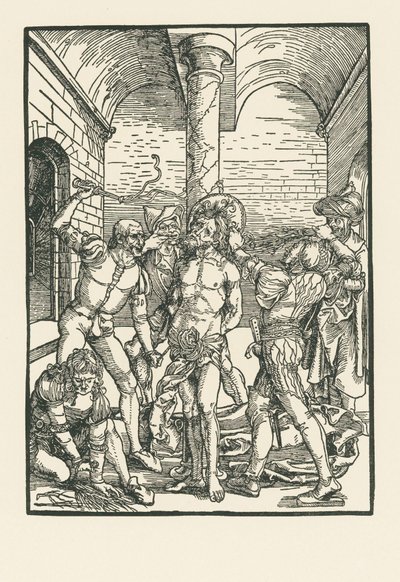 Flagellationen, ca 1500 (träsnitt) av Albrecht Dürer or Duerer