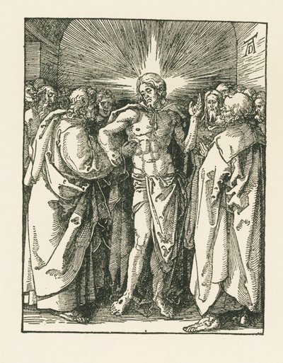 Den helige Thomas otrolighet, ca 1510-10 (träsnitt) av Albrecht Dürer or Duerer