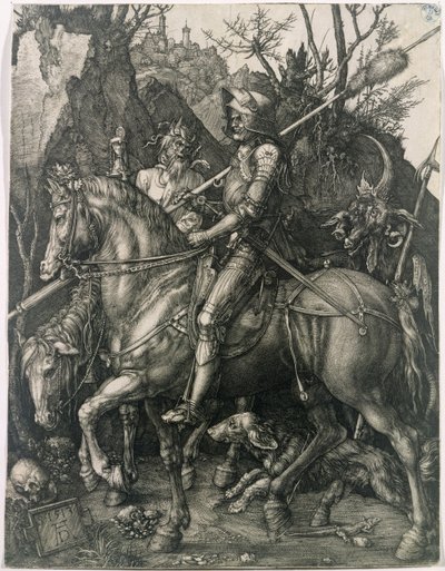 Riddaren, döden och djävulen av Albrecht Dürer