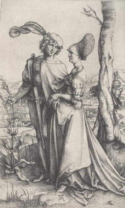 The Promenade, ca 1496-1497 (gravyr) av Albrecht Dürer