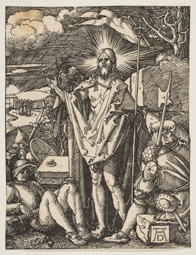 Uppståndelsen, från den lilla passionen, c.1510 av Albrecht Dürer