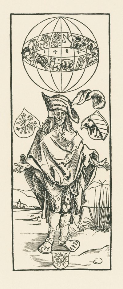 Den syfilitiska. 1496 (träsnitt) av Albrecht Dürer or Duerer