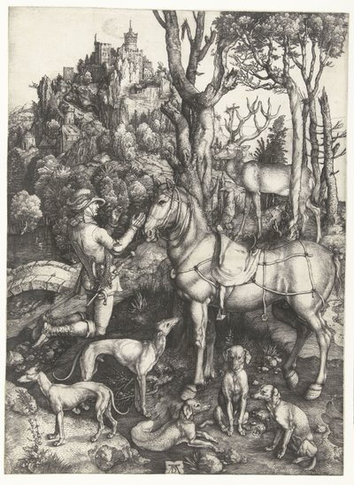Visionen av St Eustace av Albrecht Dürer or Duerer
