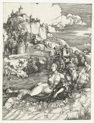 Bortförandet av Amymone av sjömonstret av Albrecht Dürer or Duerer
