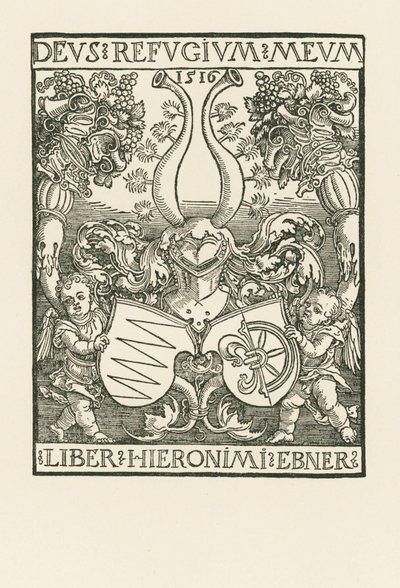 Hieronymus Ebners bokplansch av Albrecht Dürer or Duerer
