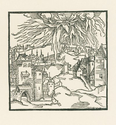 Förintelsen av Sodom och Gomorra av Albrecht Dürer or Duerer