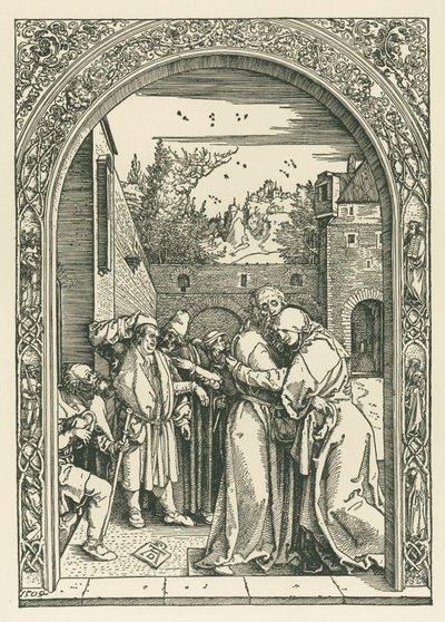 Joachims och Annas möte vid Golden Gate av Albrecht Dürer or Duerer