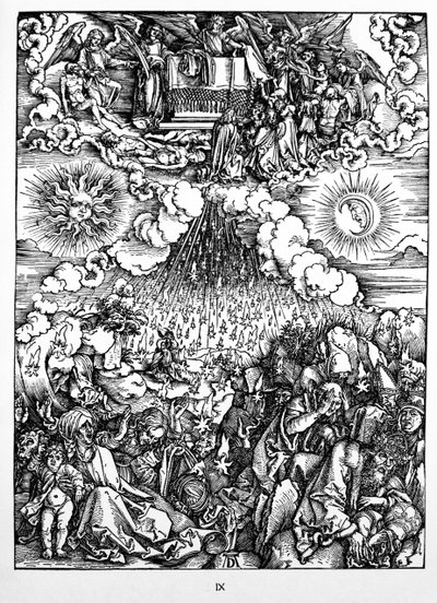 Öppningen av det femte och sjätte sigill av Albrecht Dürer or Duerer