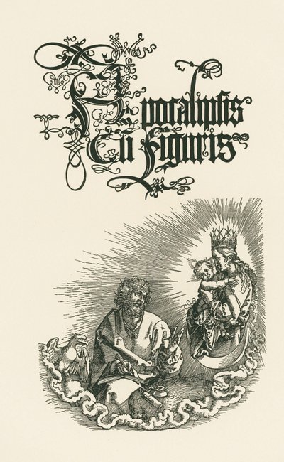 Titelsida till den andra latinska utgåvan från 1511 (träsnitt) av Albrecht Dürer or Duerer