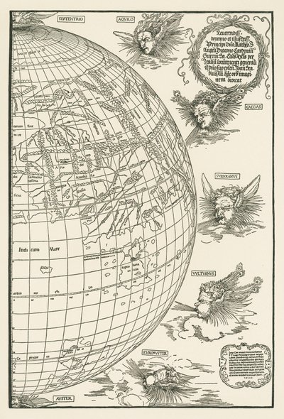 Världskarta över Johannes Stabius av Albrecht Dürer or Duerer