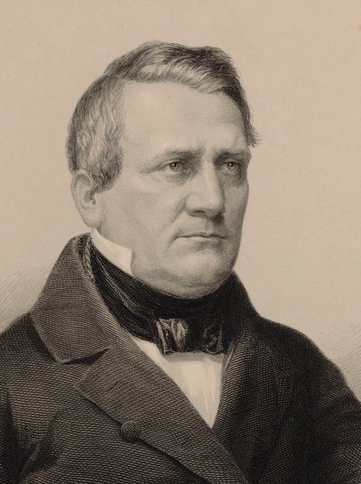 Porträtt av kompositören Franz Lachner 1803-1890, 1850. av Albrecht Fürchtegott Schultheiss