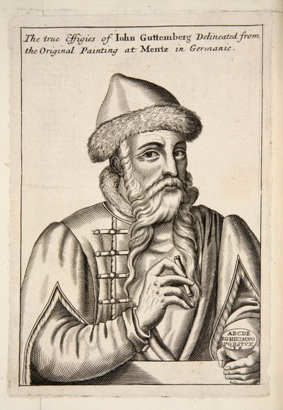 John Guttemberg, pub. 1683 gravyr. av Albrecht Mentz