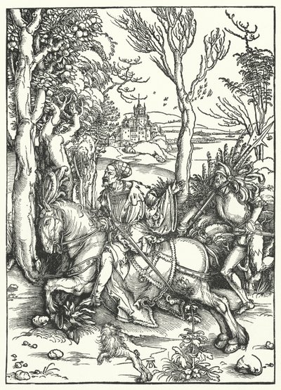 Riddaren och Landsknecht av Albrecht Dürer
