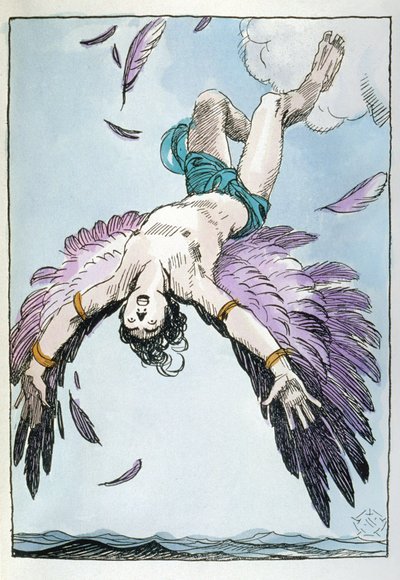 Ikaros fall av Aleardo Terzi