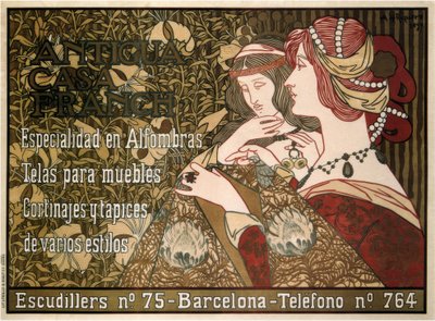 Gamla Franch House av Alejandro de Riquer