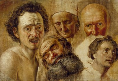 Study of Heads, c. 1830 av Aleksandr Andreevich Ivanov