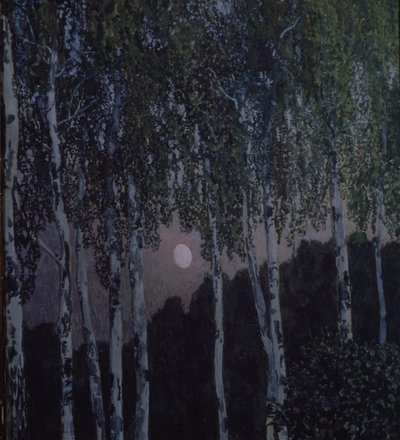 Björkar, 1908-1910 av Aleksandr Jakovlevic Golovin