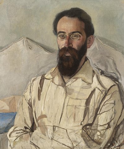 Porträtt av Friedrich Eduardovich Krimmer 1888-1963, 1919 av Aleksandr Jakovlevic Golovin