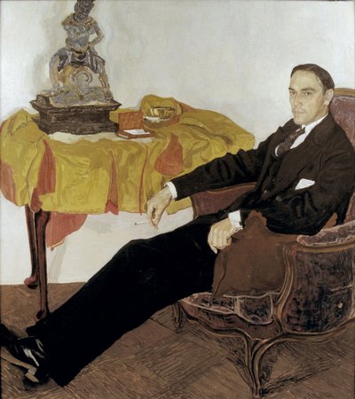 Porträtt av Mikhail Ivanovich Tereshchenko 1886-1956, 1911-1914 av Aleksandr Jakovlevic Golovin