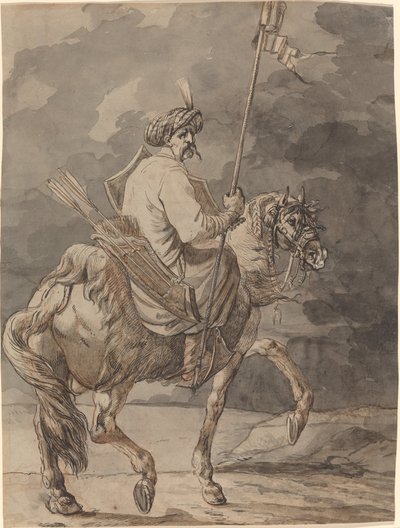 Den polske ryttaren av Aleksandr Osipovich Orlovskii