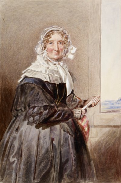 Porträtt av Marie-Amélie, Frankrikes drottning, mitten av 1800-talet av Aleksandr Pavlovich Bryulov