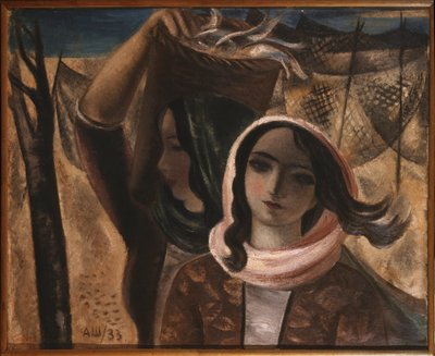 Fiskarna. Målning av Alexander Vasilievich Shevchenko (Alexander Shevchenko) (1883-1948), olja på duk av Aleksandr Vasilievich Shevchenko