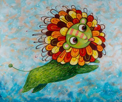 Den fantasifulla gröna lejonet av Aleksandra Paranchenko