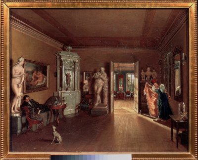 Ateljén för konstnären Alexei (Alexis) Venetsianov (1780-1847) i Saint Petersburg siecle - State Tretyako av Aleksei Gavrilovich Venetsianov