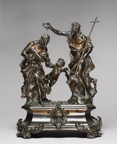 Kristi dop, ritat 1645-46, troligen gjort 1650-55 av Alessandro Algardi