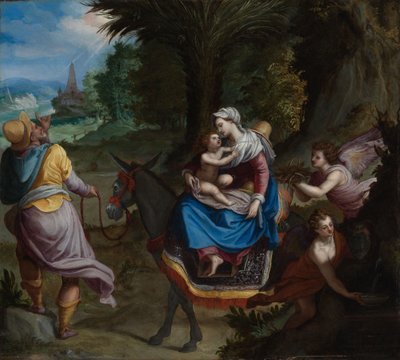 Flykten till Egypten av Alessandro Allori