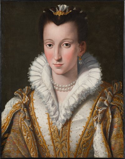 Porträtt av Eleonora di Garzia di Toledo, kallad Dianora (?) av Alessandro Allori