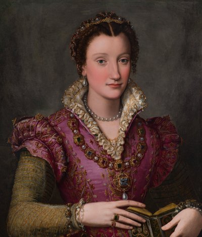 Porträtt av en dam, troligen Camilla Martelli de’Medici av Alessandro Allori