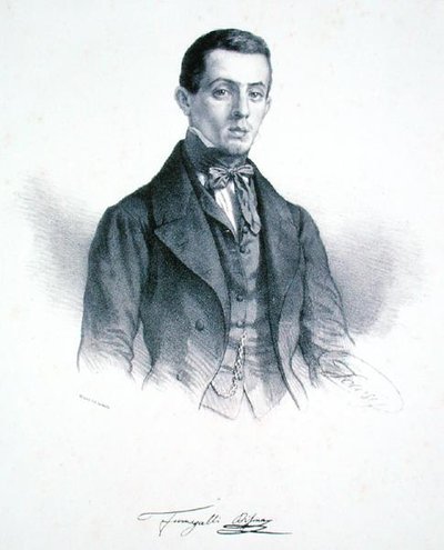 Disma Fumagalli (1826-93) (gravyr) av Alessandro Focosi