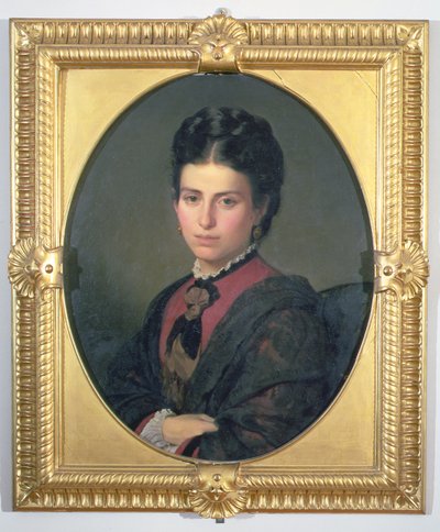 Porträtt av Emilia Sampieri av Alessandro Franchi